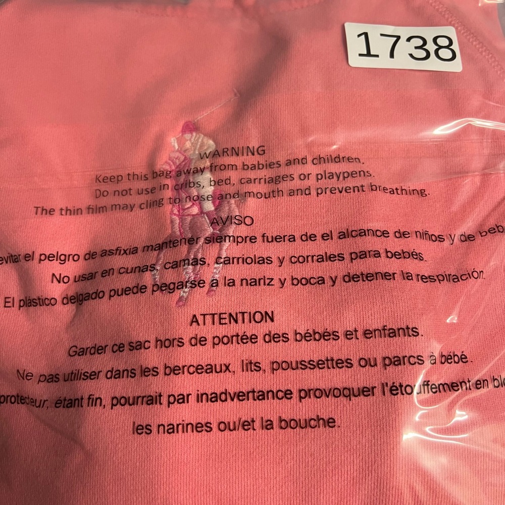 Polo Ralph Lauren Womens Pink Big Pony Embroidered Hoodie Sweatshirt Small - Picture 8 of 8